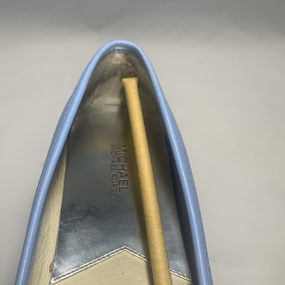 MICHAEL KORS Fulton Moccasin 40S5FUR1L in LT SKY, Leather in 8.5M - Picture 11 of 14